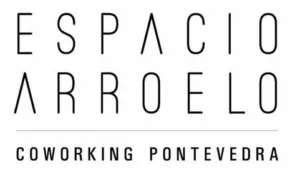 Espacio Arroelo logo, reading ‘coworking Pontevedra’